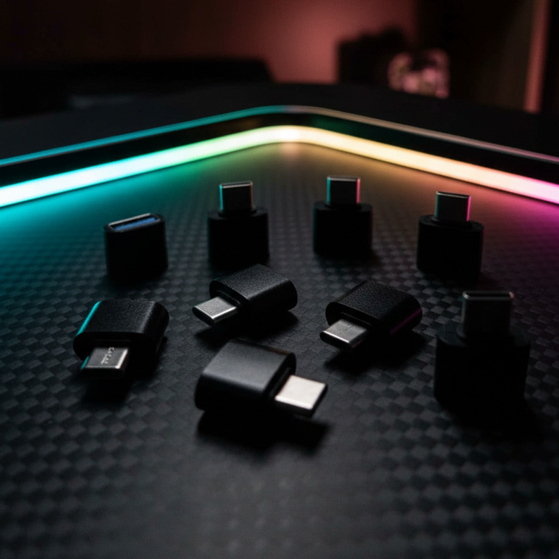 USB-A to Type-C Dongle | Gaming Accessory